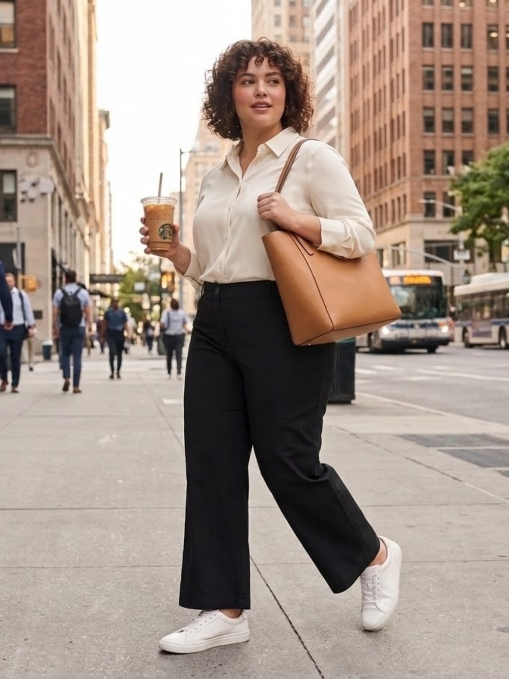 Lane Bryant Classic Black Wide-Leg Pants - Women's Tailored Comfort